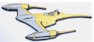 Episode 1 Naboo starfighter vinyl magnet