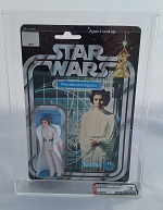 Vintage Kenner 1978 Star Wars 12 back C Princess Leia Organa AFA 70