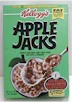 Kelloggs Apple Jacks 11 oz cereal box with Star Wars comic strip on back sealed