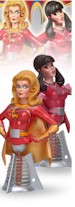 ElectraWoman and DynaGirl Mini Bust Set