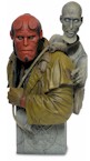 Hellboy and corpse polystone bust