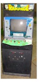 Vintage Bally Midway Rampage coin operated video arcade game restored