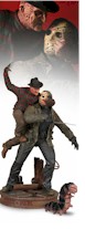 Freddy VS Jason Scream Scene polystone diorama