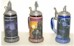 Set of 3 CUI pewter Star Wars collector steins