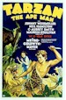 Tarzan the ape man movie poster reproduction