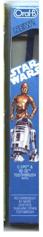 Vintage Star Wars R2D2 & C3PO Oral B toothbrush sealed