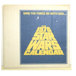 Collectors Gallery: Vintage 1978 Star Wars calendar in cardboard package